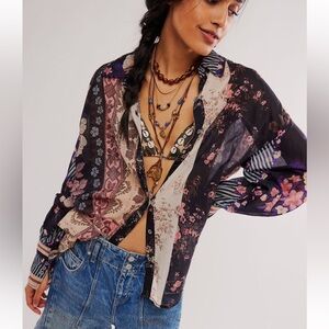 We the free flower patch top.